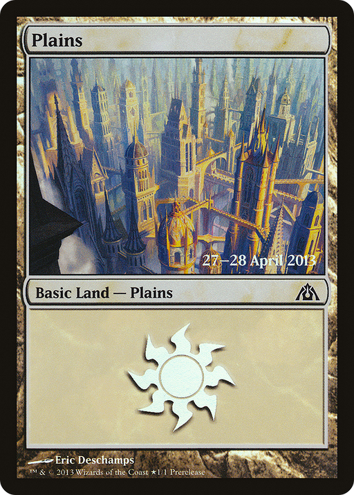 Plains (PRE-157★) [Dragon's Maze Promos] Foil MTG Single Wizards of the Coast