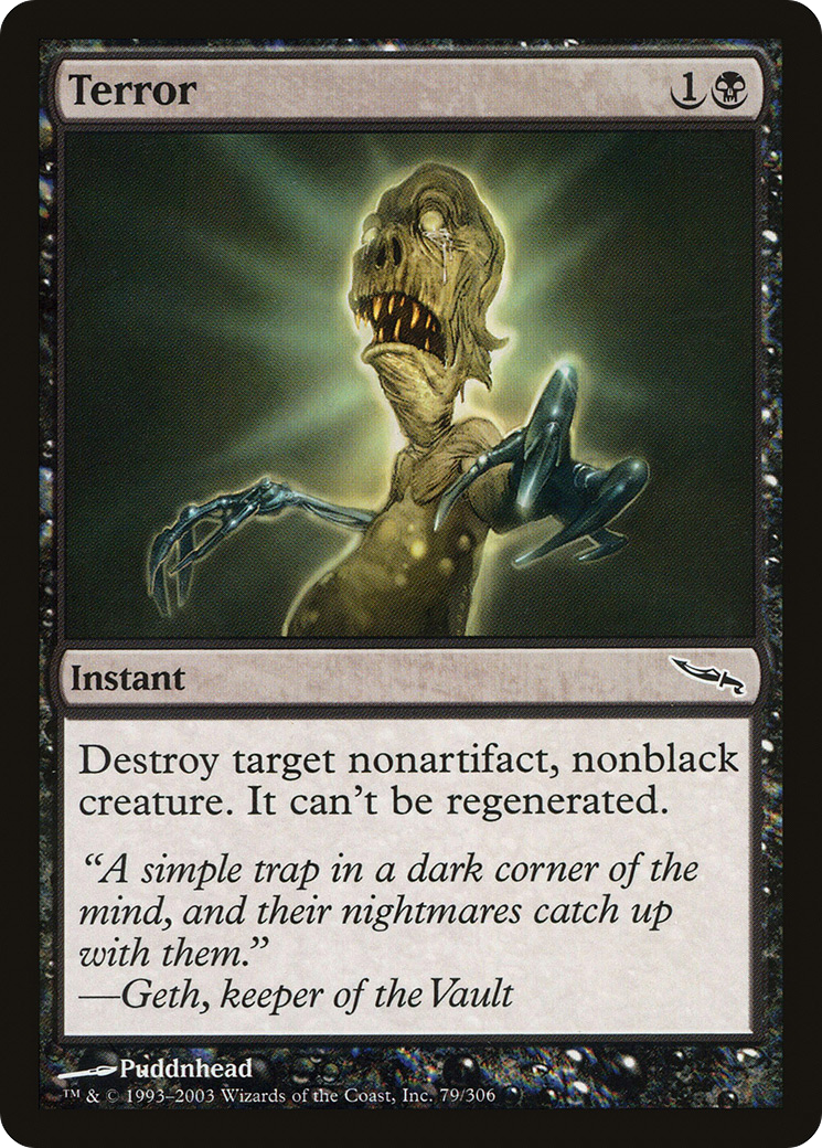 Terror (MRD-079) [Mirrodin] Foil MTG Single Wizards of the Coast