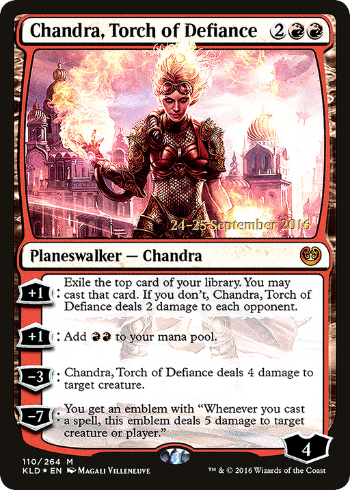 Chandra, Torch of Defiance (PRE-110) [Kaladesh Promos] Foil MTG Single Wizards of the Coast