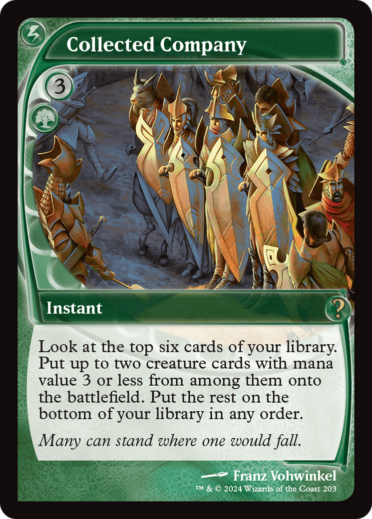 Collected Company (Future Sight) (MB2-203) [Mystery Booster] Mystery Booster 2 MTG Single Wizards of the Coast