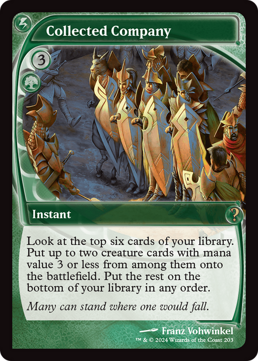 Collected Company (Future Sight) (MB2-203) [Mystery Booster] Mystery Booster 2 Foil MTG Single Wizards of the Coast