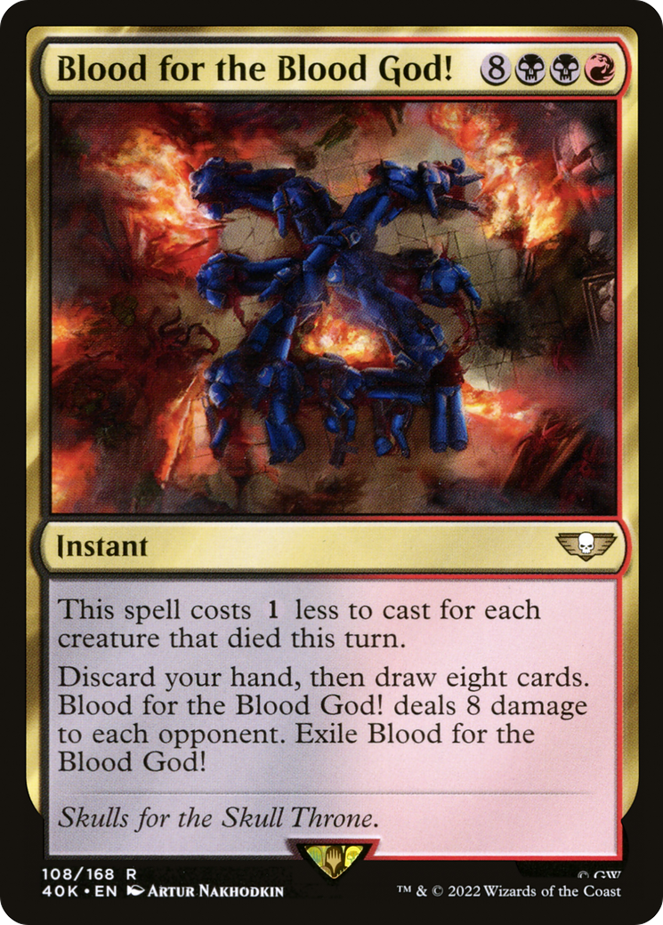 Blood for the Blood God! (40K-108) [Warhammer 40,000 Commander] MTG Single Wizards of the Coast