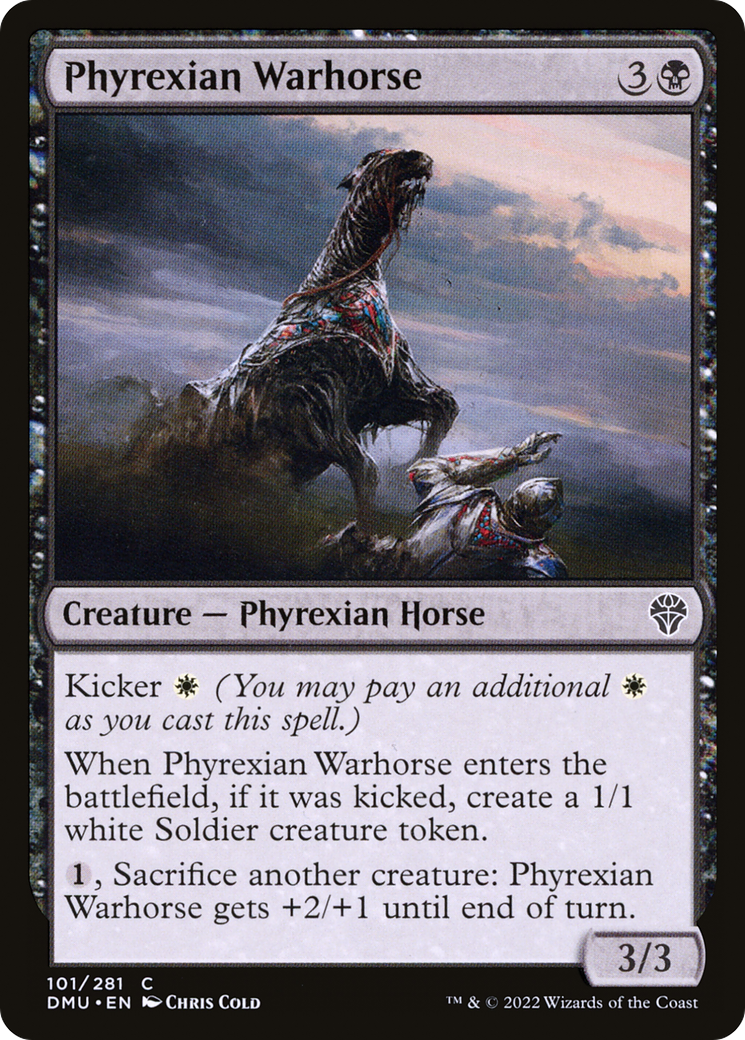 Phyrexian Warhorse (DMU-101) [Dominaria United] Foil MTG Single Wizards of the Coast