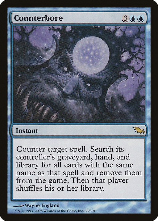 Counterbore (SHM-033) [Shadowmoor] MTG Single Wizards of the Coast