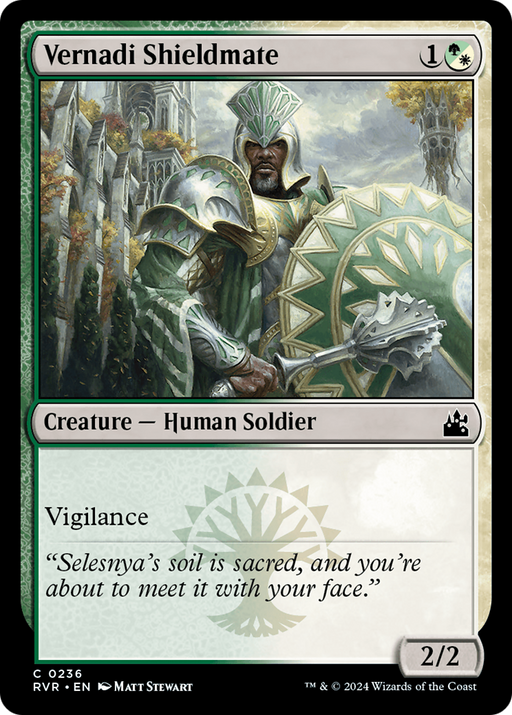 Vernadi Shieldmate (RVR-236) [Ravnica Remastered] MTG Single Wizards of the Coast