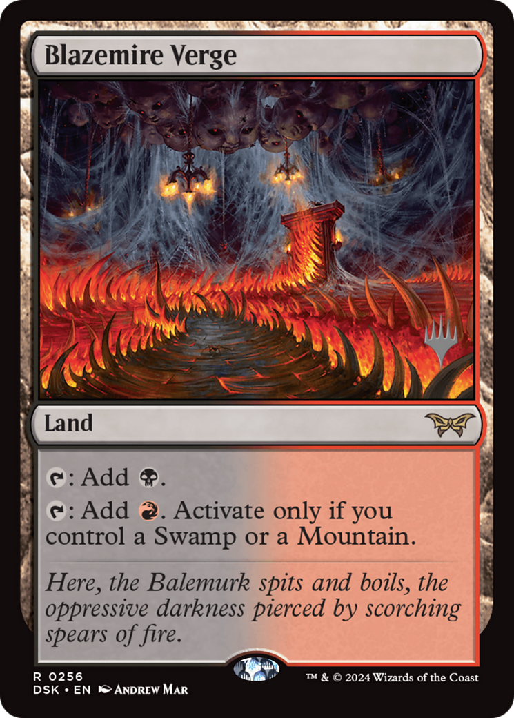 Blazemire Verge (PPDSK-256) [Duskmourn: House of Horror Promos] MTG Single Wizards of the Coast