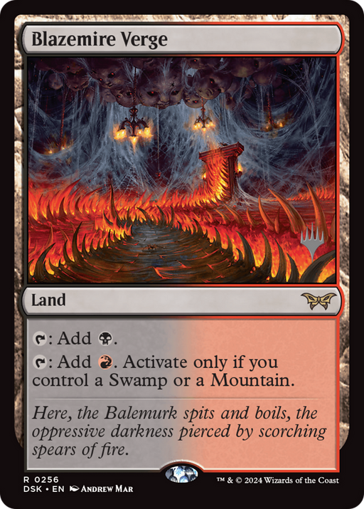 Blazemire Verge (PPDSK-256) [Duskmourn: House of Horror Promos] MTG Single Wizards of the Coast