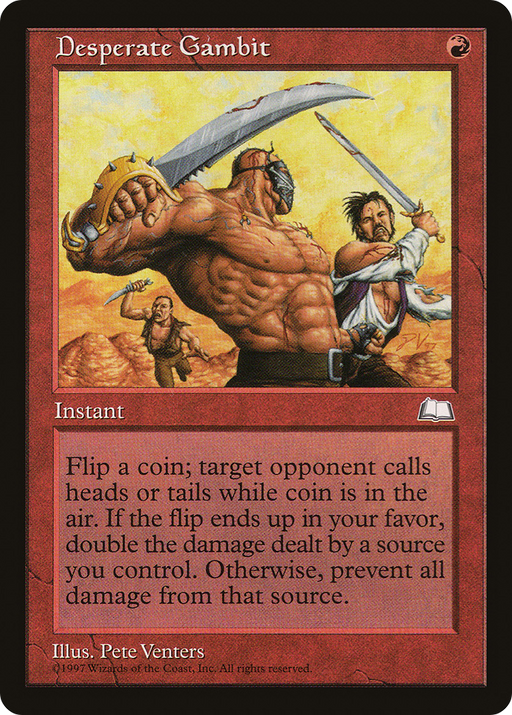 Desperate Gambit (WTH-) [Weatherlight] MTG Single Wizards of the Coast