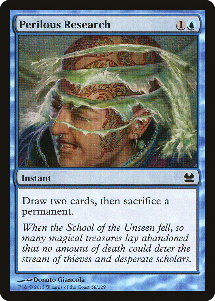 Perilous Research (MMA-058) [Modern Masters] MTG Single Modern Masters