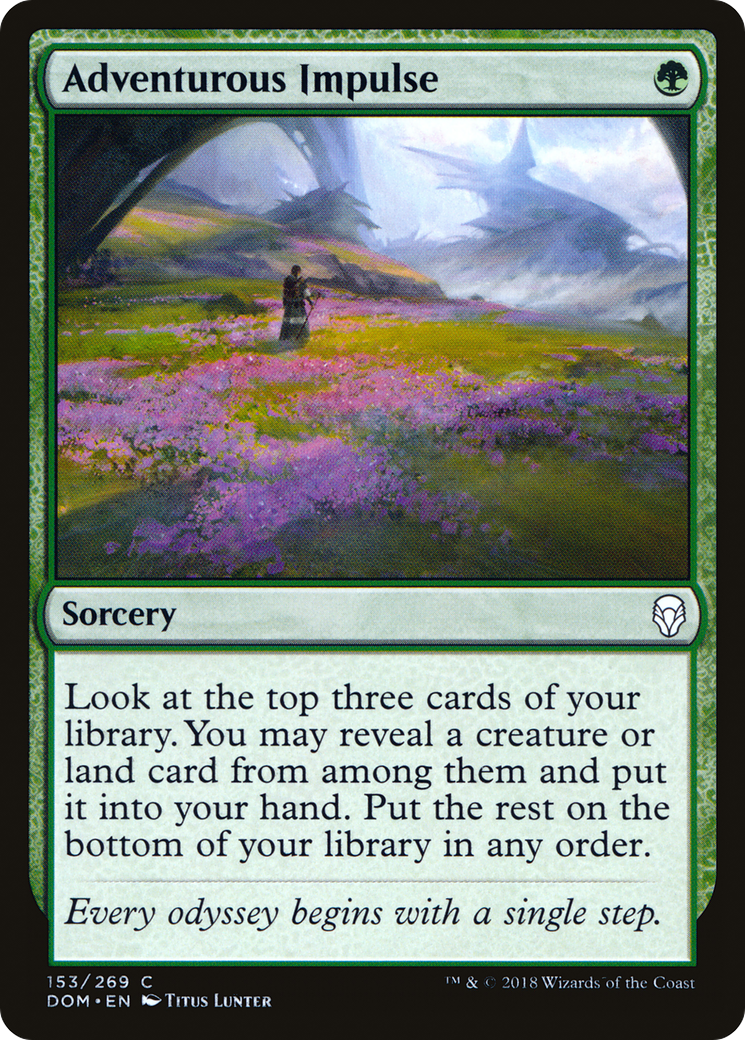 Adventurous Impulse (DOM-153) [Dominaria] MTG Single Wizards of the Coast