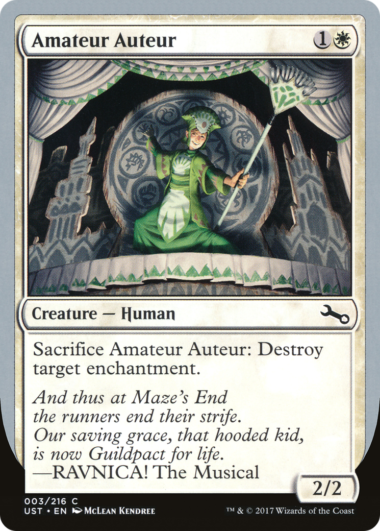 Amateur Auteur (UST-03A) [Unstable] Foil MTG Single Wizards of the Coast