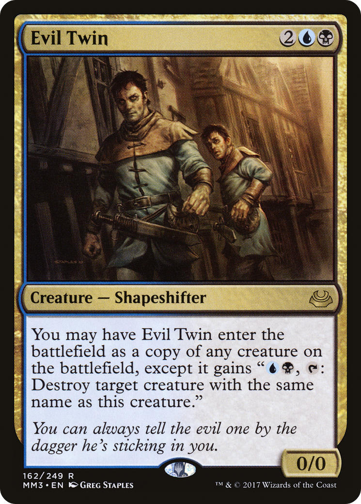 Evil Twin (MM3-162) [Modern Masters 2017] Foil MTG Single Wizards of the Coast