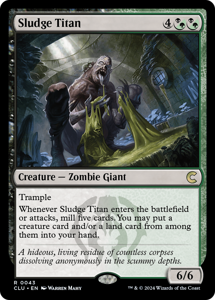 Sludge Titan (CLU-043) [Ravnica: Clue Edition] MTG Single Wizards of the Coast