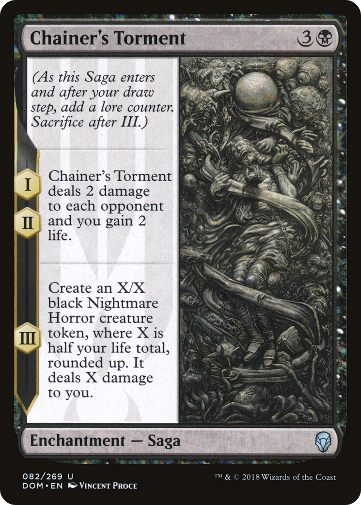 Chainer's Torment (DOM-082) [Dominaria] Foil MTG Single Wizards of the Coast