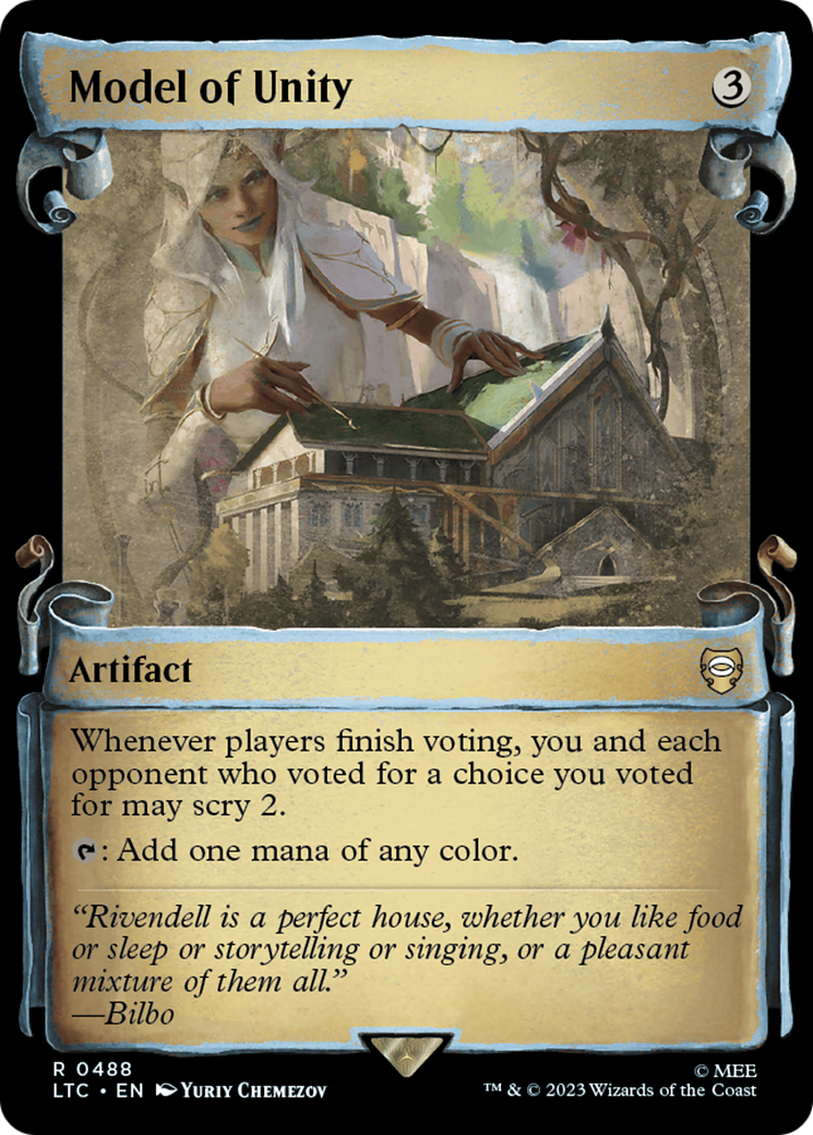 Model of Unity (LTC-488) [Tales of Middle-earth Commander] (Showcase) Foil MTG Single Wizards of the Coast