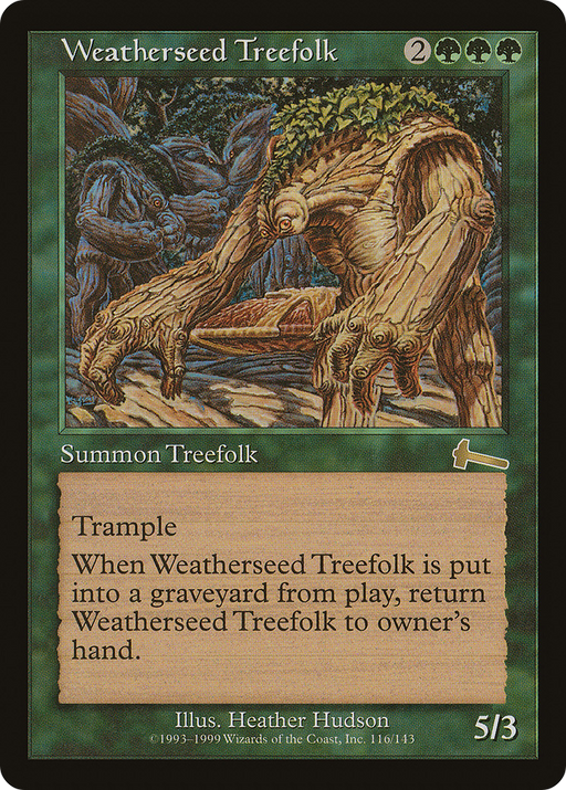Weatherseed Treefolk (ULG-116) [Urza's Legacy] MTG Single Wizards of the Coast