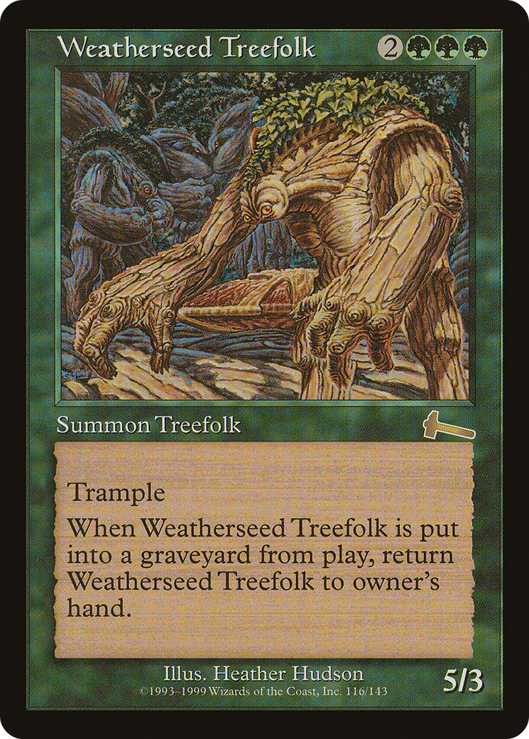 Weatherseed Treefolk (ULG-116) [Urza's Legacy] Foil MTG Single Wizards of the Coast