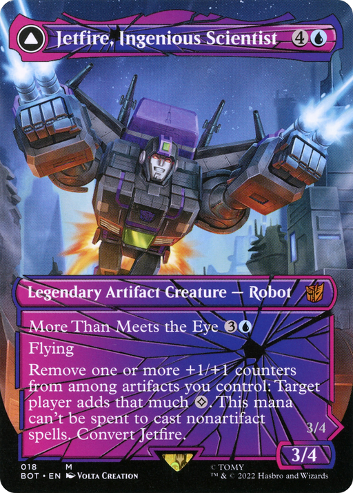 Jetfire, Ingenious Scientist (Shattered Glass) (BOT-018) [Transformers] (Borderless) MTG Single Wizards of the Coast