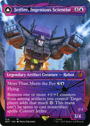 Jetfire, Ingenious Scientist (Shattered Glass) (BOT-018) [Transformers] (Borderless) Foil MTG Single Wizards of the Coast