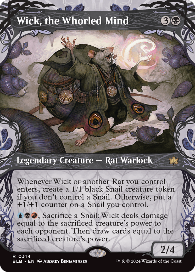 Wick, the Whorled Mind (BLB-314) [Bloomburrow] (Showcase) (Borderless) MTG Single Wizards of the Coast