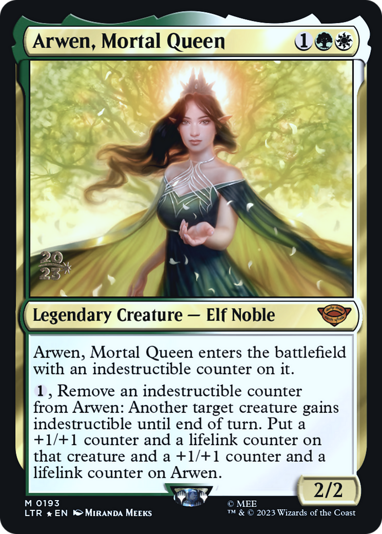 Arwen, Mortal Queen (PRE-193) [Tales of Middle-earth Promos] Foil MTG Single Wizards of the Coast