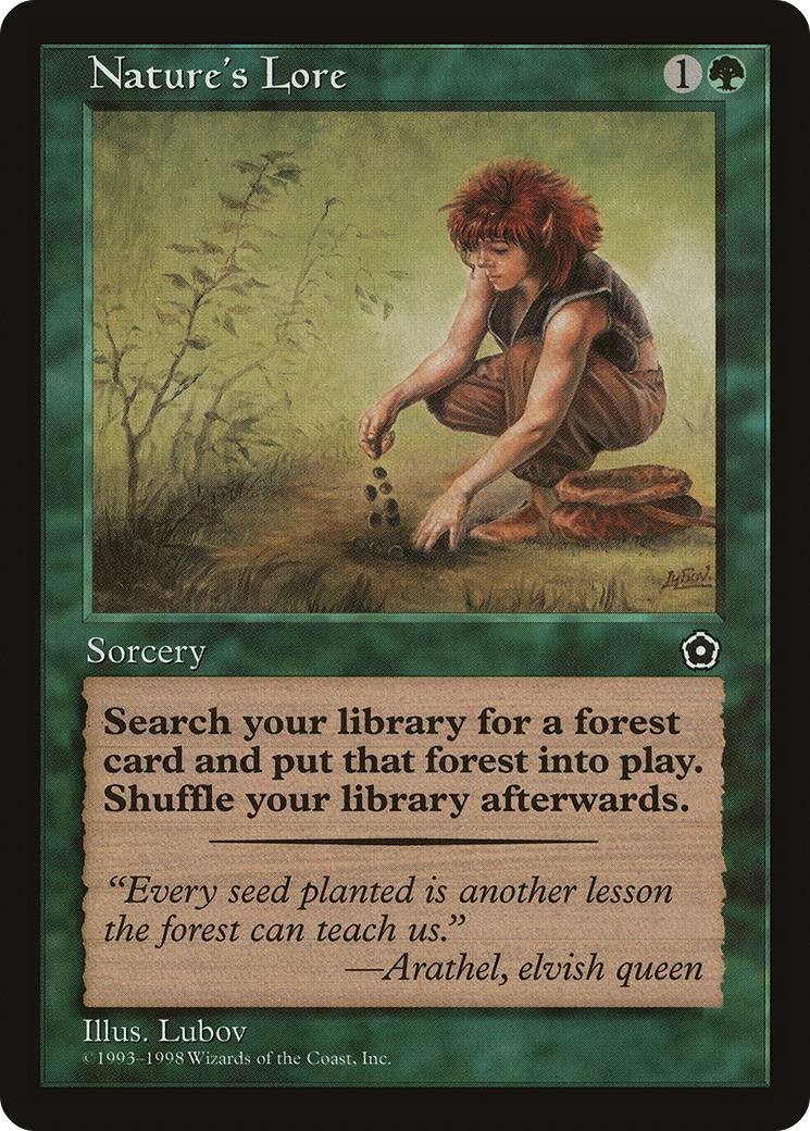 Nature's Lore (P02-135) [Misc] Portal Second Age MTG Single Wizards of the Coast