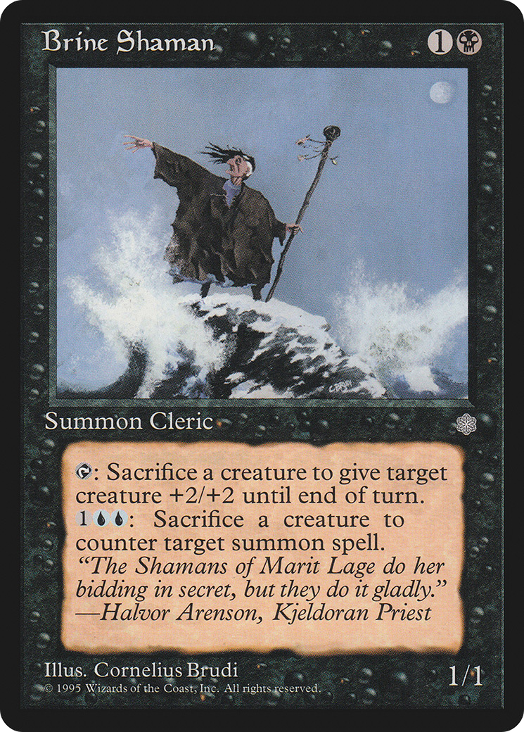 Brine Shaman (ICE-) [Ice Age] MTG Single Wizards of the Coast