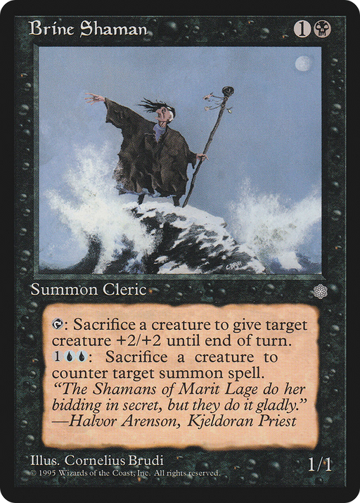 Brine Shaman (ICE-) [Ice Age] MTG Single Wizards of the Coast