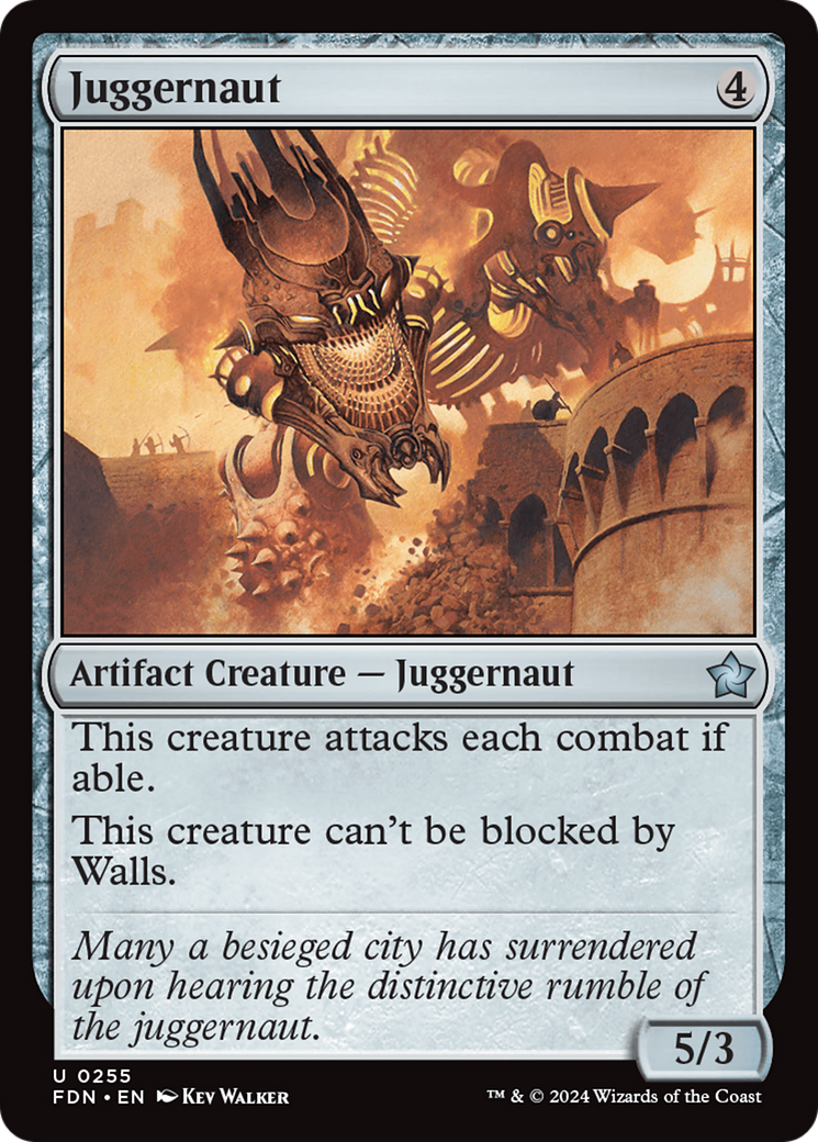 Juggernaut (FDN-255) [Foundations] MTG Single Wizards of the Coast