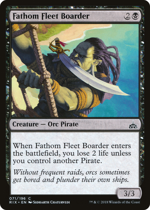 Fathom Fleet Boarder (RIX-071) [Rivals of Ixalan] MTG Single Wizards of the Coast