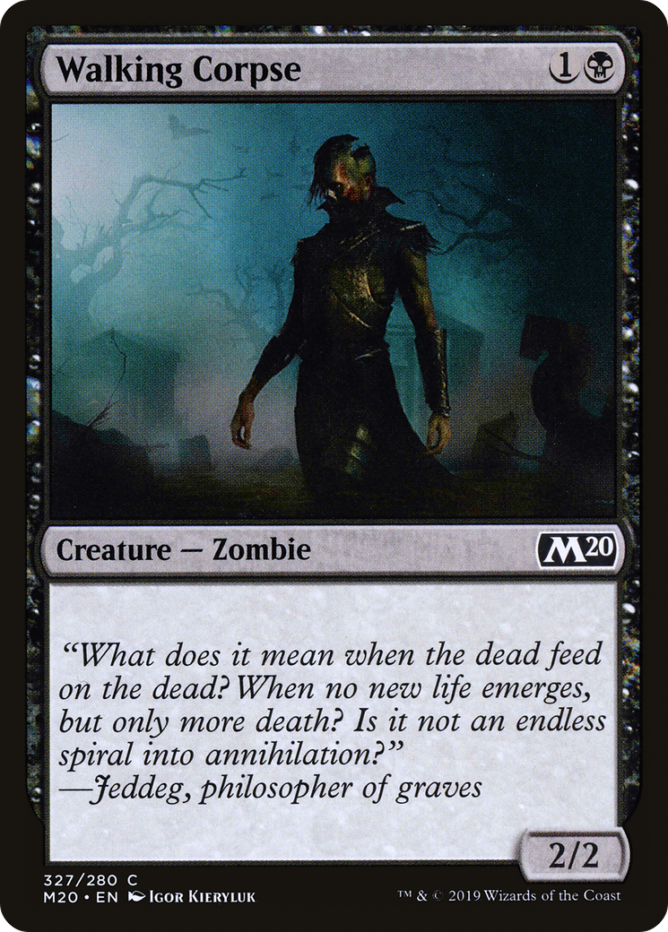 Walking Corpse (M20-327) [Core Set 2020] MTG Single Wizards of the Coast