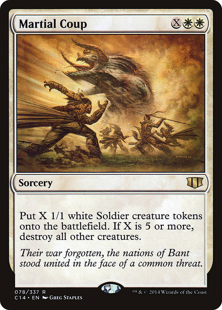 Martial Coup (C14-078) [Commander 2014] MTG Single Wizards of the Coast
