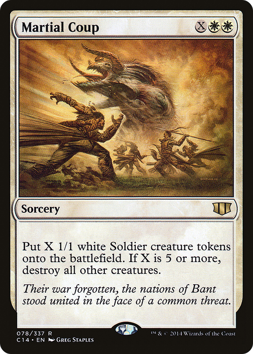 Martial Coup (C14-078) [Commander 2014] MTG Single Wizards of the Coast