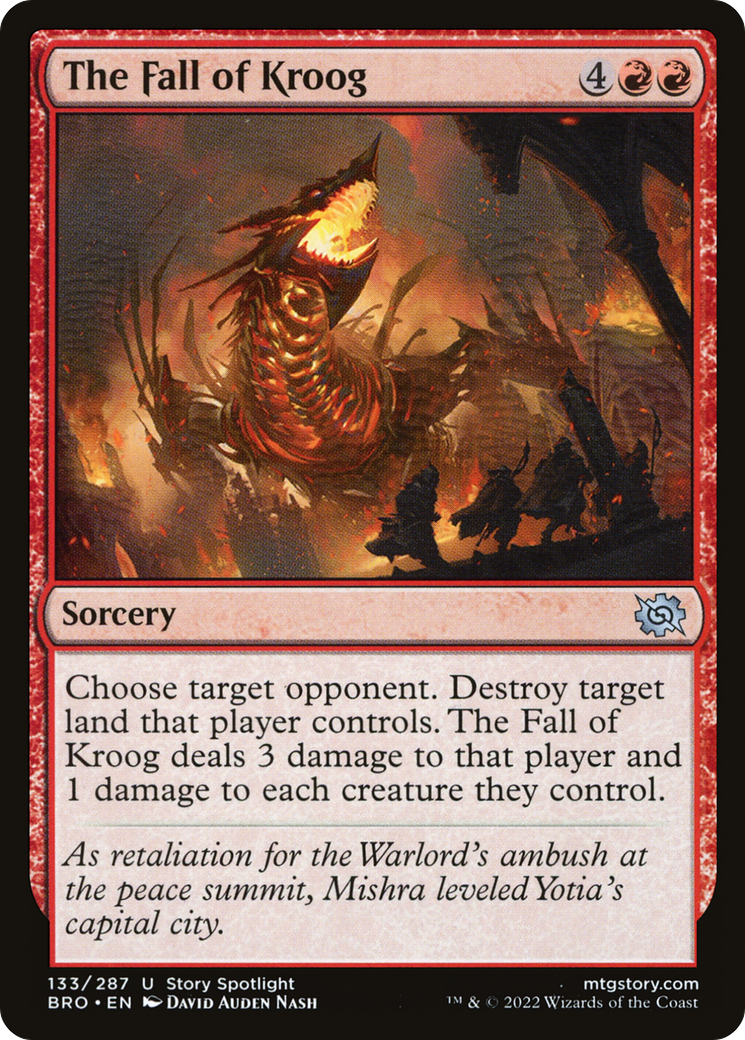 The Fall of Kroog (BRO-133) [The Brothers' War] MTG Single Wizards of the Coast