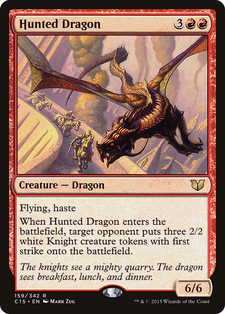 Hunted Dragon (C15-159) [Commander 2015] MTG Single Wizards of the Coast