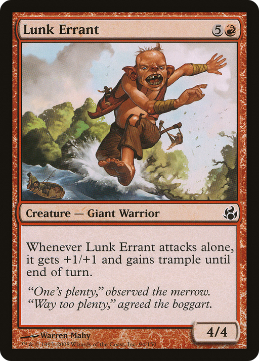 Lunk Errant (MOR-094) [Morningtide] Foil MTG Single Wizards of the Coast