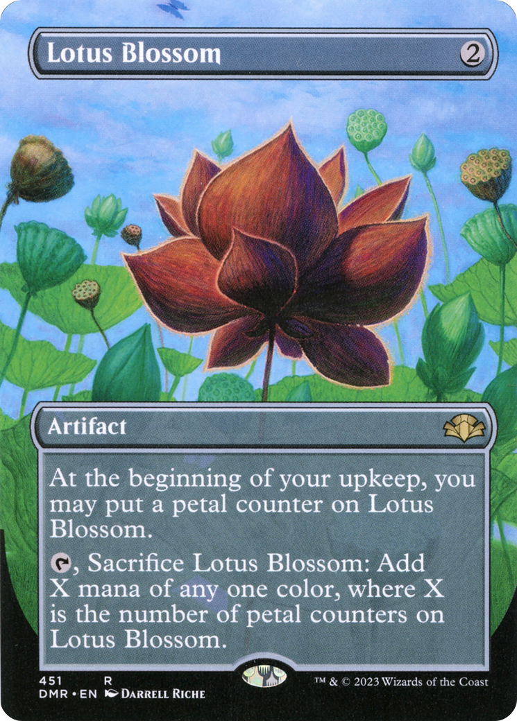 Lotus Blossom (DMR-451) [Dominaria Remastered] (Borderless) Foil MTG Single Wizards of the Coast