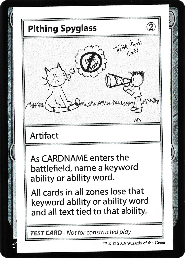 Pithing Spyglass (CMB1-108) [Mystery Booster] Playtest Cards 2021 MTG Single Wizards of the Coast