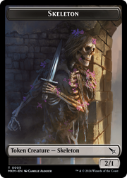Detective // Skeleton Double-Sided Token [Tokens] Murders at Karlov Manor Tokens MTG Single Magic: The Gathering