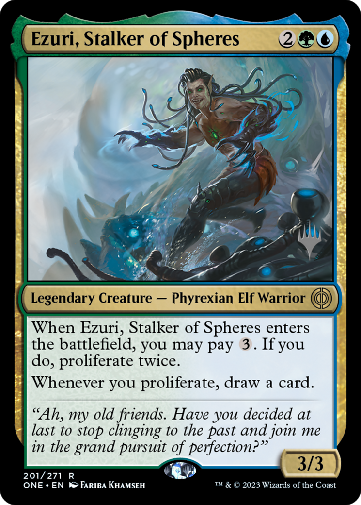 Ezuri, Stalker of Spheres (PPONE-201P) [Phyrexia: All Will Be One Promos] MTG Single Wizards of the Coast