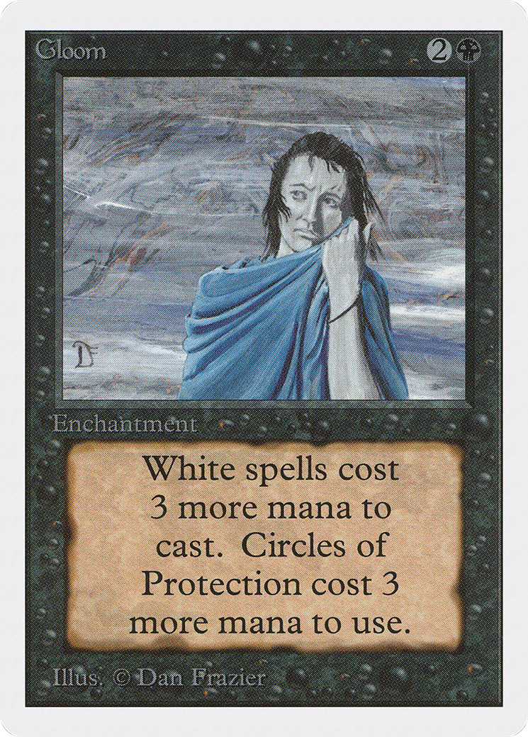 Gloom (2ED-) [Oldschool] Unlimited Edition MTG Single Wizards of the Coast