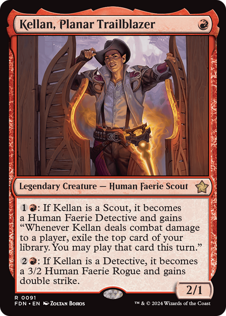 Kellan, Planar Trailblazer (FDN-091) [Foundations] Foil MTG Single Wizards of the Coast