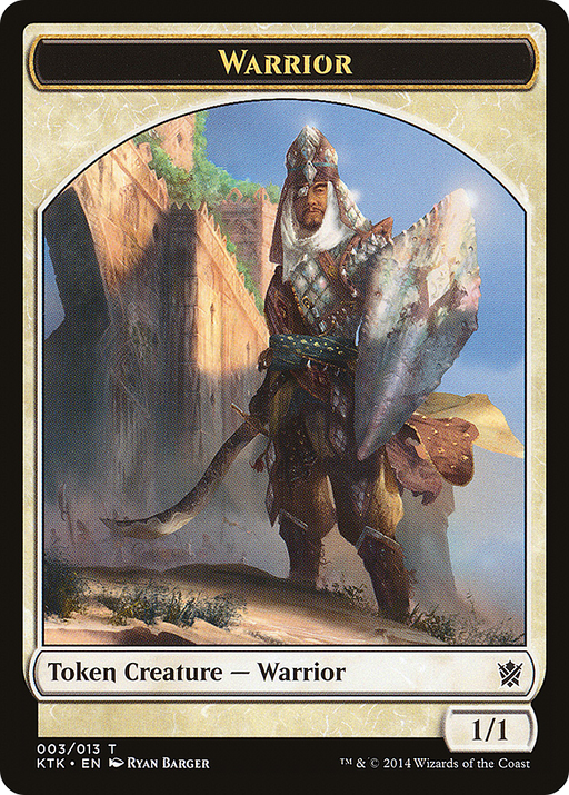 Warrior (KTK-003) [Tokens] Khans of Tarkir Tokens MTG Single Wizards of the Coast