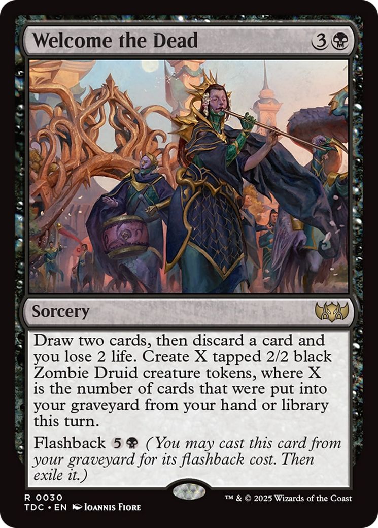 Welcome the Dead (TDC-030) [Commander: Tarkir: Dragonstorm] MTG Single Wizards of the Coast