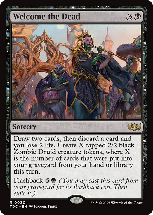Welcome the Dead (TDC-030) [Commander: Tarkir: Dragonstorm] MTG Single Wizards of the Coast