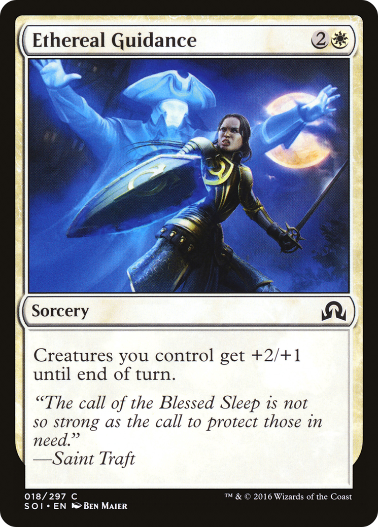 Ethereal Guidance (SOI-018) [Shadows over Innistrad] MTG Single Wizards of the Coast