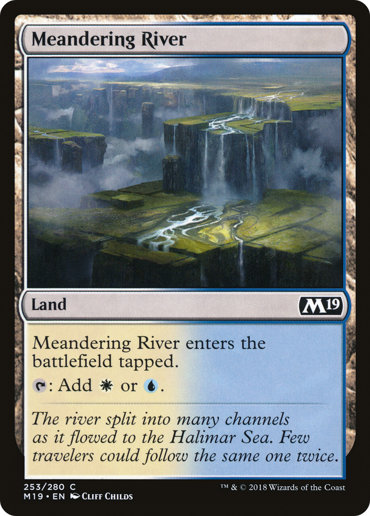 Meandering River (M19-253) [Core Set 2019] MTG Single Wizards of the Coast