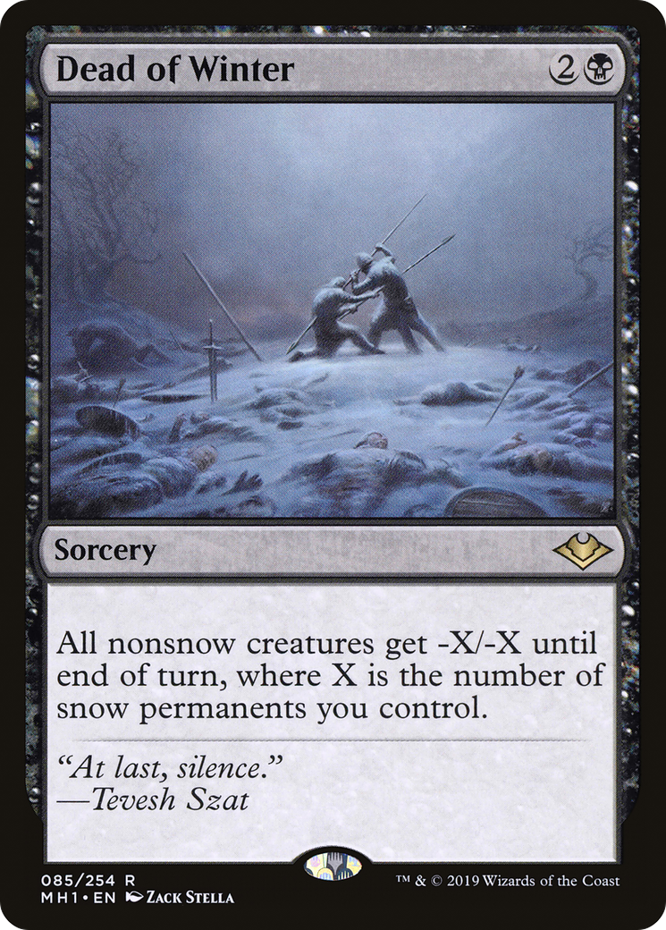 Dead of Winter (MH1-085) [Modern Horizons] Foil MTG Single Wizards of the Coast