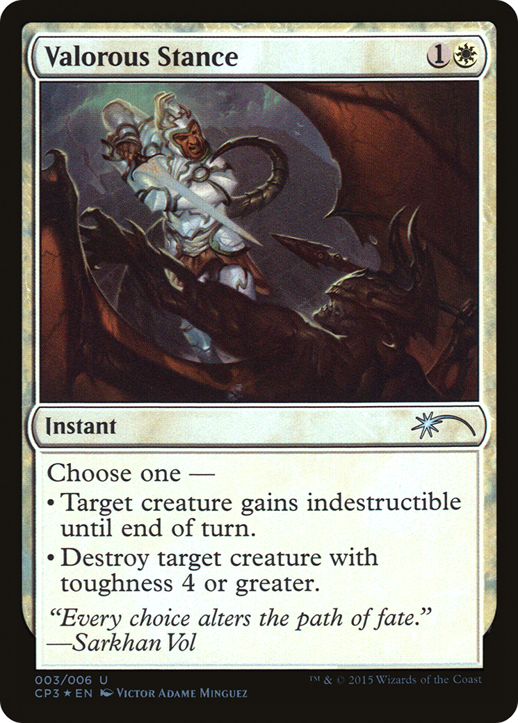 Valorous Stance (UMP-003) [Magic Origins Clash Pack] Foil MTG Single Wizards of the Coast