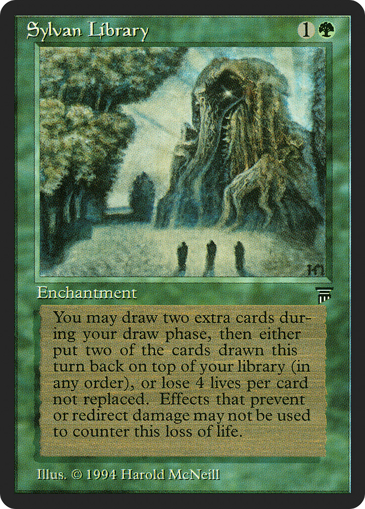 Sylvan Library (LEG-207) [Oldschool] Legends MTG Single Wizards of the Coast